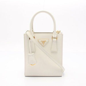 Prada SAFFIANO LUX handbag leather white